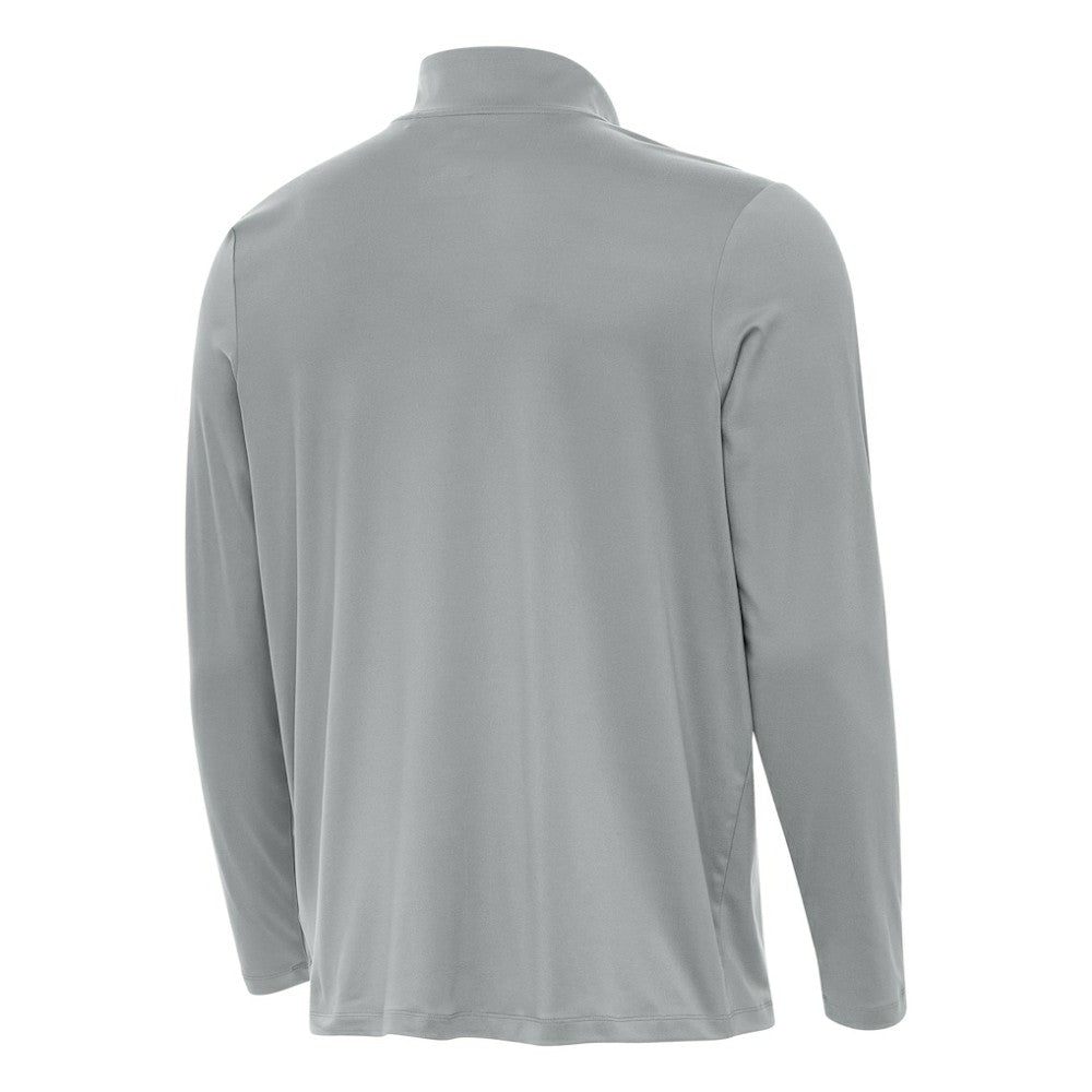 Boston Bruins Antigua Reprocess Quarter-Zip Pullover Gray