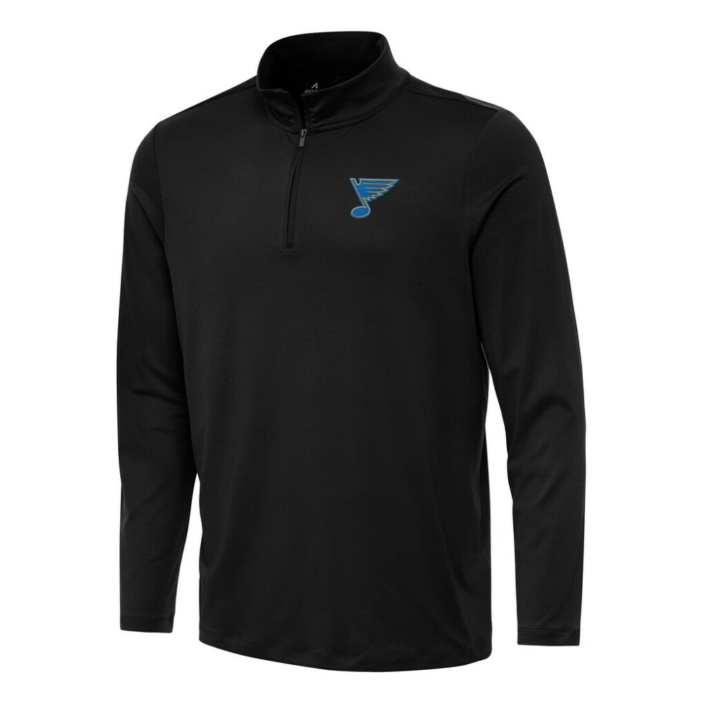 St. Louis Blues Antigua Reprocess Quarter-Zip Pullover Black