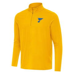 St. Louis Blues Antigua Intent Quarter-Zip Top Gold
