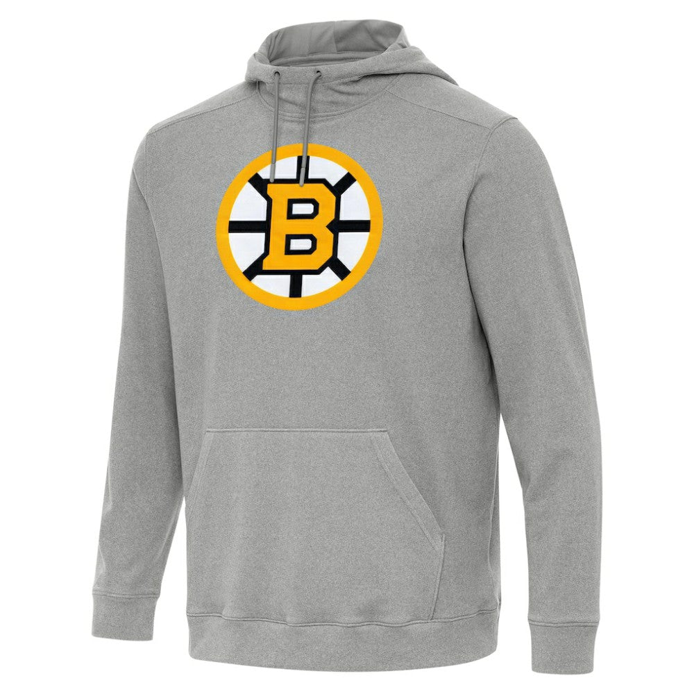 Boston Bruins Antigua Cloud Pullover Hoodie Heather Gray