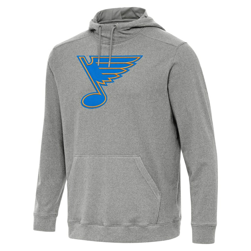 St. Louis Blues Antigua Cloud Pullover Hoodie Heather Black