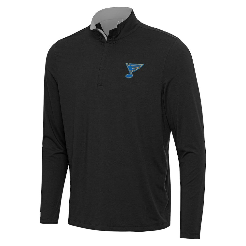 St. Louis Blues Antigua Content Quarter-Zip Jacket Heather Gray