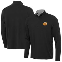 Boston Bruins Antigua Content Quarter-Zip Jacket Heather Gray
