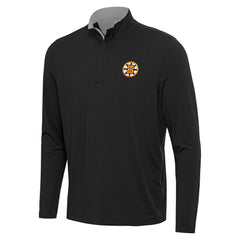Boston Bruins Antigua Content Quarter-Zip Jacket Heather Gray