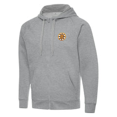 Boston Bruins Antigua Victory Full-Zip Hoodie Heather Gray