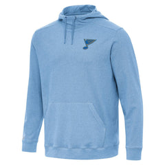 St. Louis Blues Antigua Cloud Pullover Hoodie Heather Blue