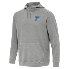 St. Louis Blues Antigua Cloud Pullover Hoodie Heather Black