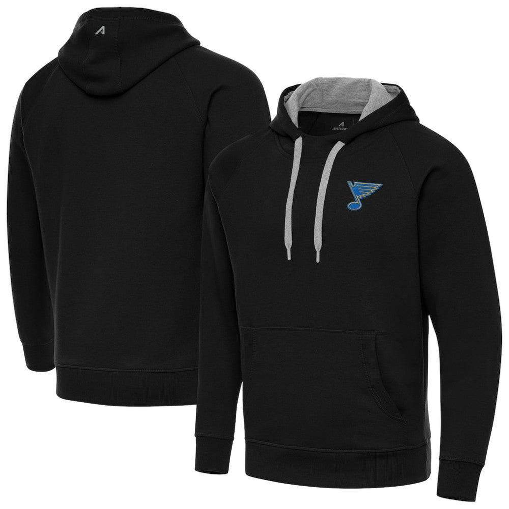 St. Louis Blues Antigua Victory Pullover Hoodie Black