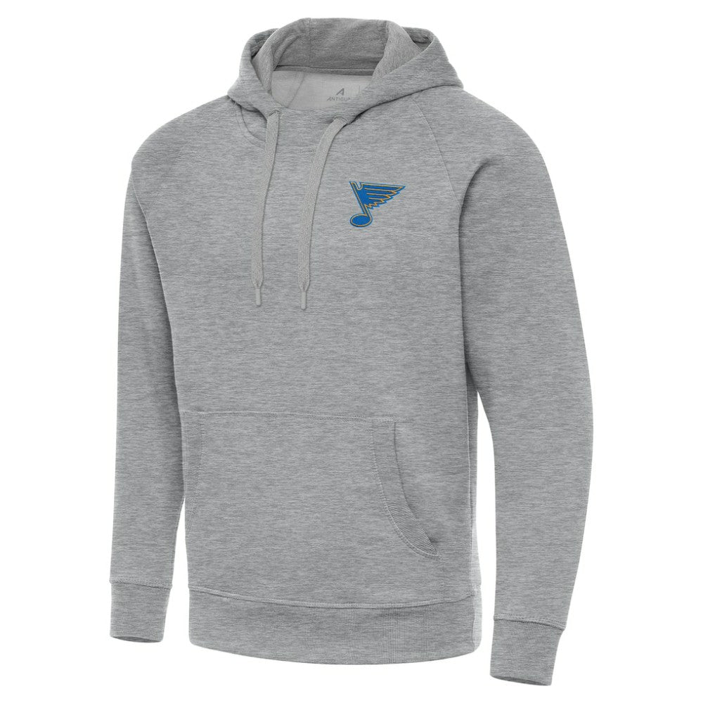 St. Louis Blues Antigua Victory Pullover Hoodie Heather Gray