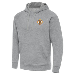 Boston Bruins Antigua Victory Tall Pullover Hoodie Heather Gray