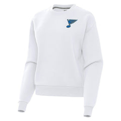 St. Louis Blues Antigua Women's Victory Pullover Sweatshirt White