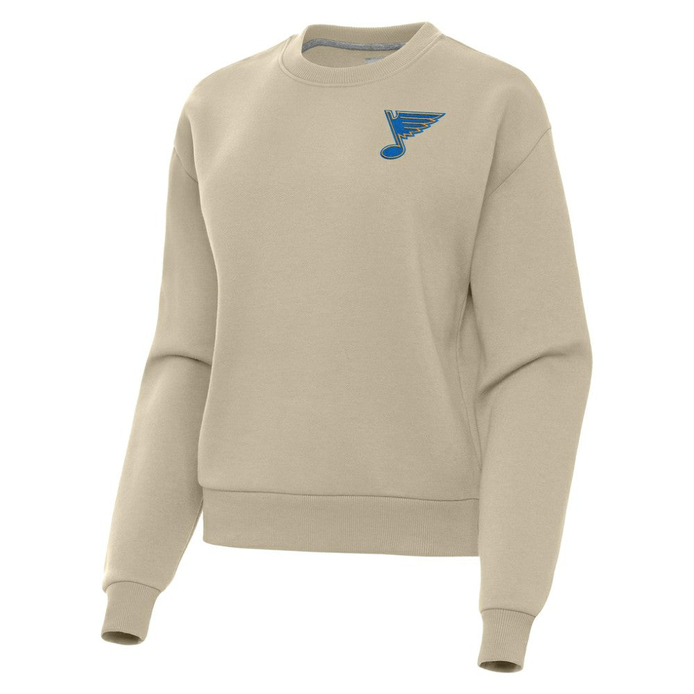 St. Louis Blues Antigua Women's Victory Pullover Sweatshirt Khaki