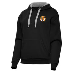 Boston Bruins Antigua Women's Victory Pullover Hoodie Black