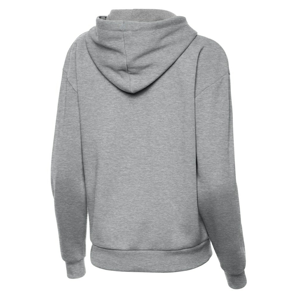 Boston Bruins Antigua Women's Victory Pullover Hoodie Heather Gray