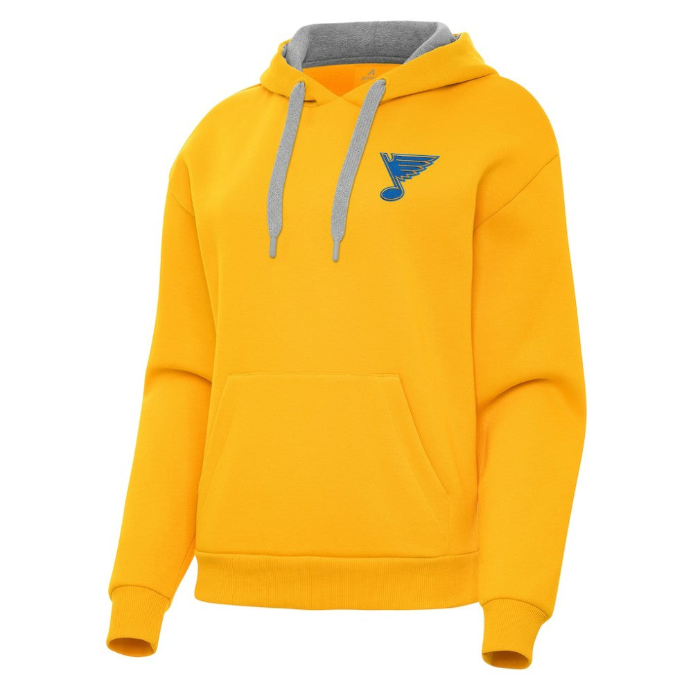 St. Louis Blues Antigua Women's Victory Pullover Hoodie Gold
