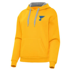 St. Louis Blues Antigua Women's Victory Pullover Hoodie Gold