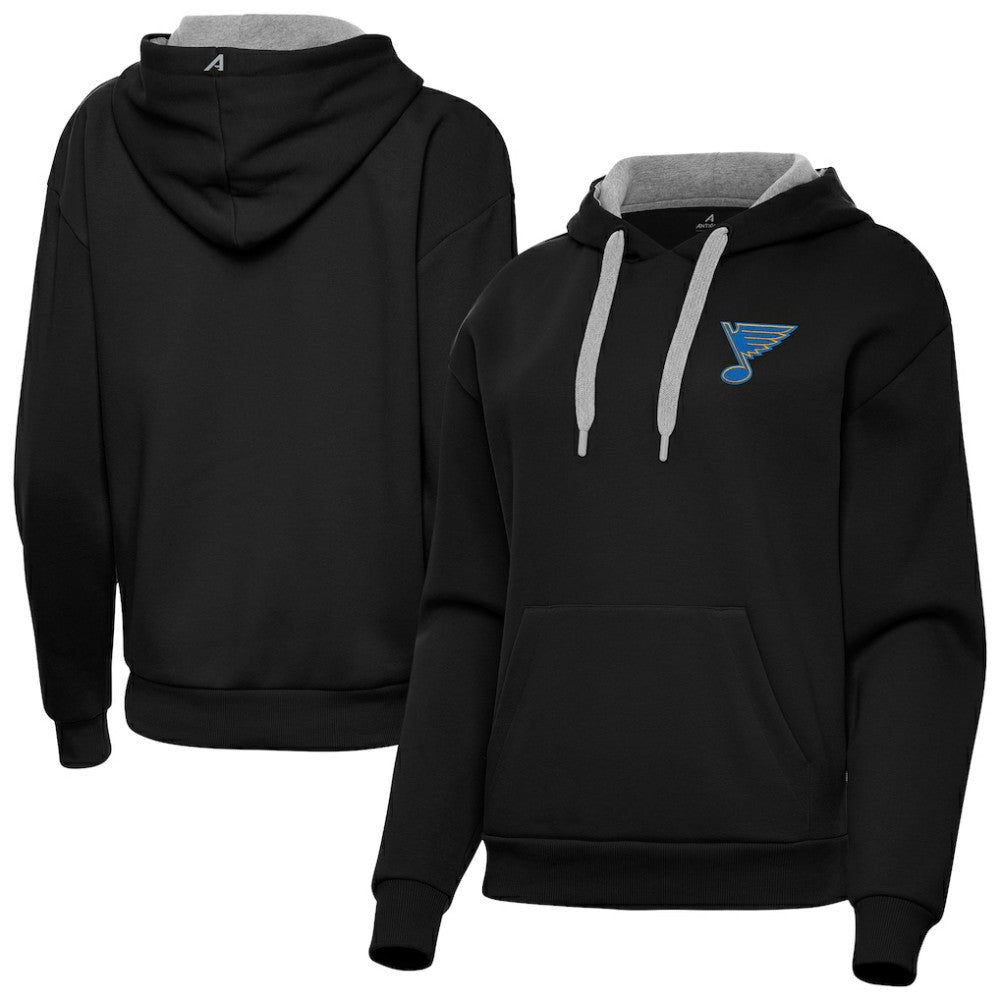 St. Louis Blues Antigua Women's Victory Pullover Hoodie Black