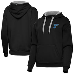 St. Louis Blues Antigua Women's Victory Pullover Hoodie Black