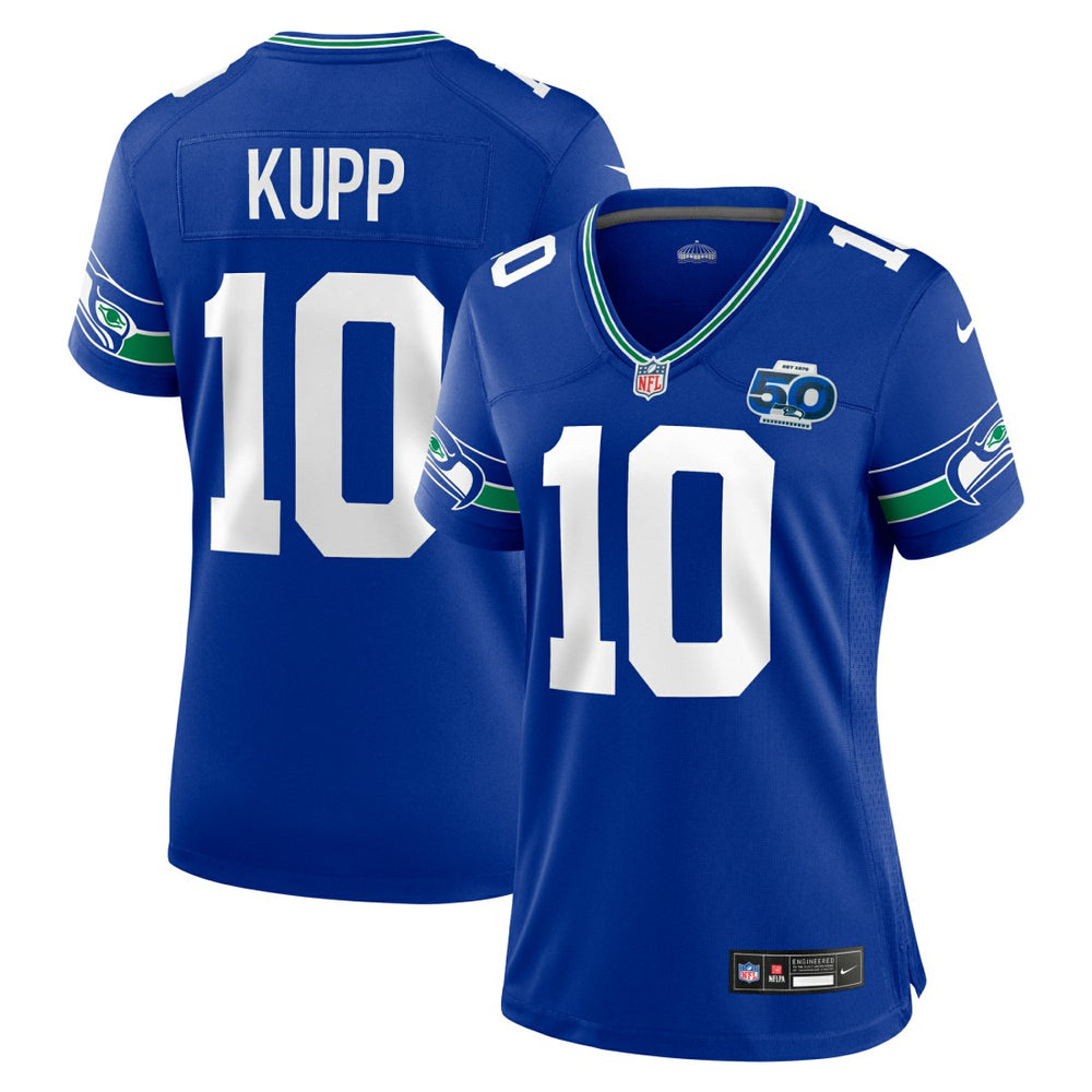 Cooper Kupp Seattle Seahawks Women's Alternate 50th Season Game Jersey - Royal