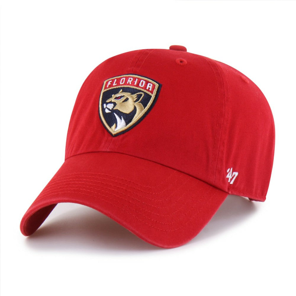 Florida Panthers '47 Logo Clean Up Adjustable Hat Red