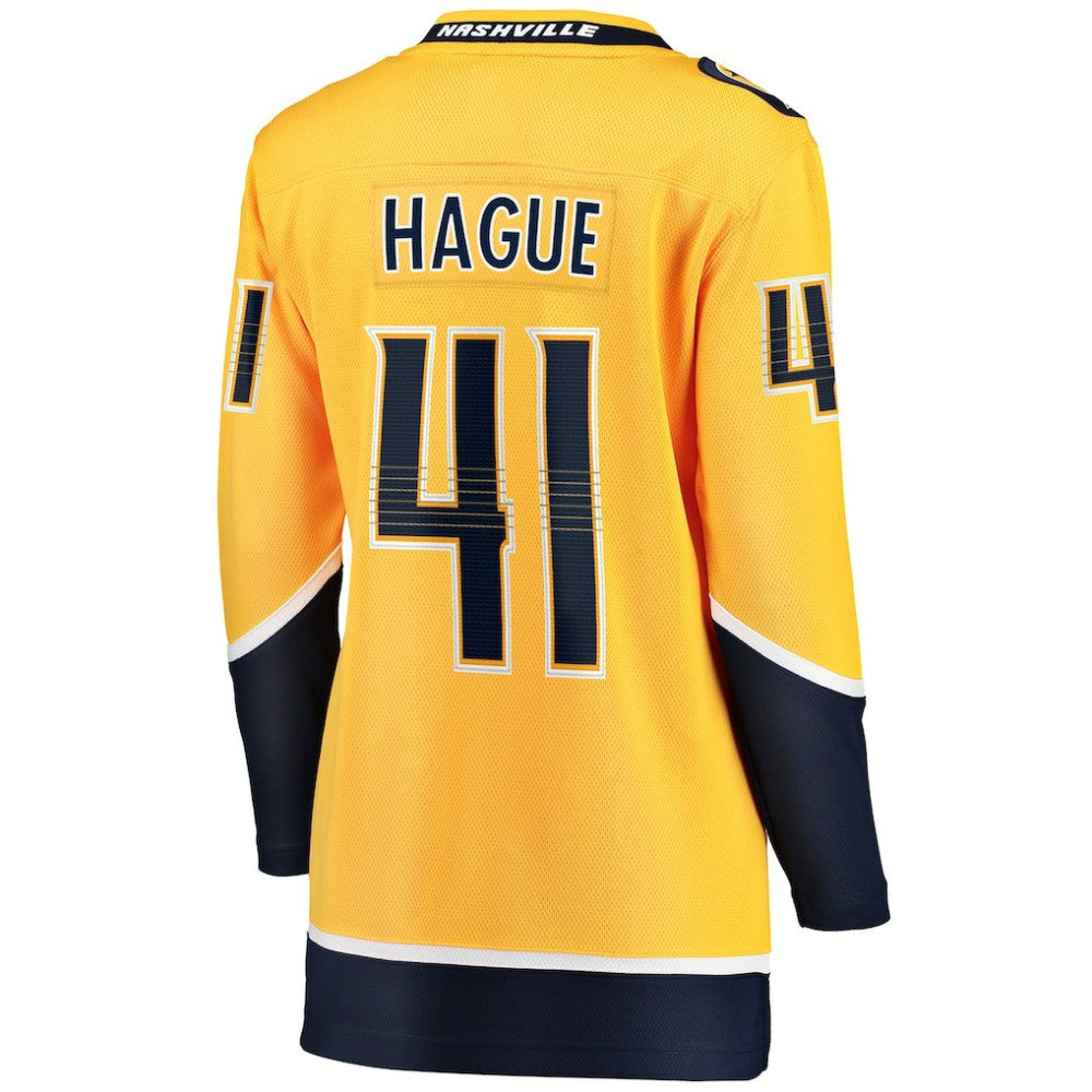 Nicolas Hague Nashville Predators Fanatics Women's Home Breakaway Jersey Gold