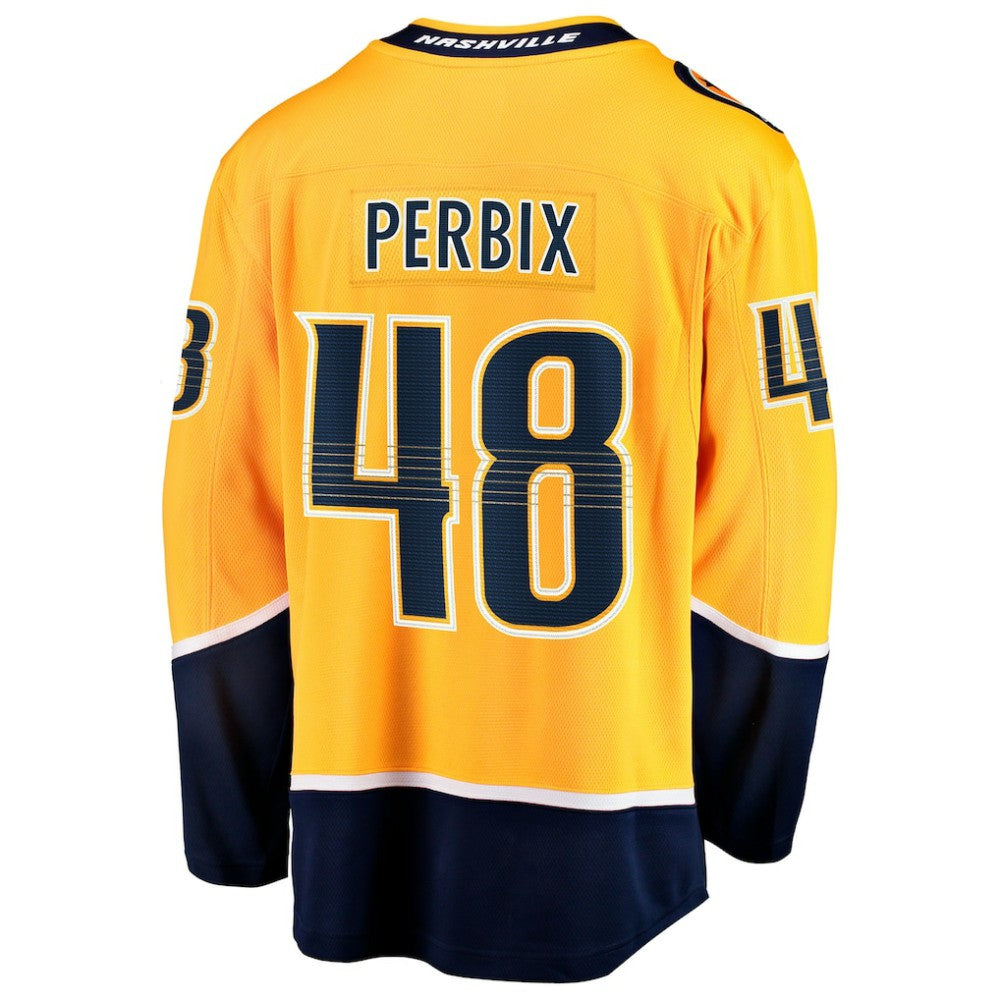 Nick Perbix Nashville Predators Fanatics Home Breakaway Jersey Gold