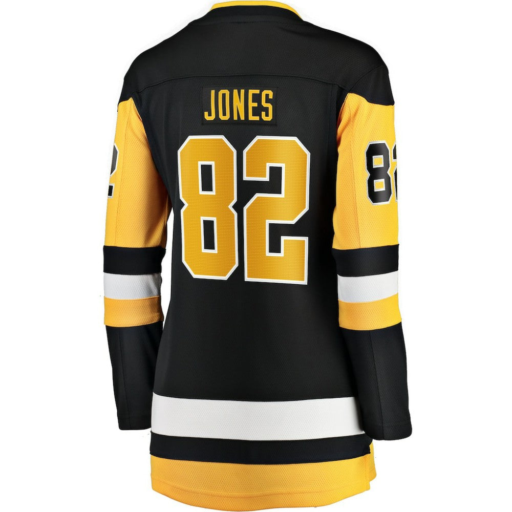 Caleb Jones Pittsburgh Penguins Fanatics Women's Home Breakaway Jersey Black