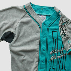 Miami Marlins Starter 90s Full Button Top Teal Vintage