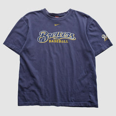 Milwaukee Brewers 2004 T-Shirt Navy Vintage | Nike