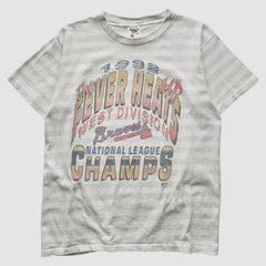 Atlanta Braves 1992 T-Shirt Gray Vintage
