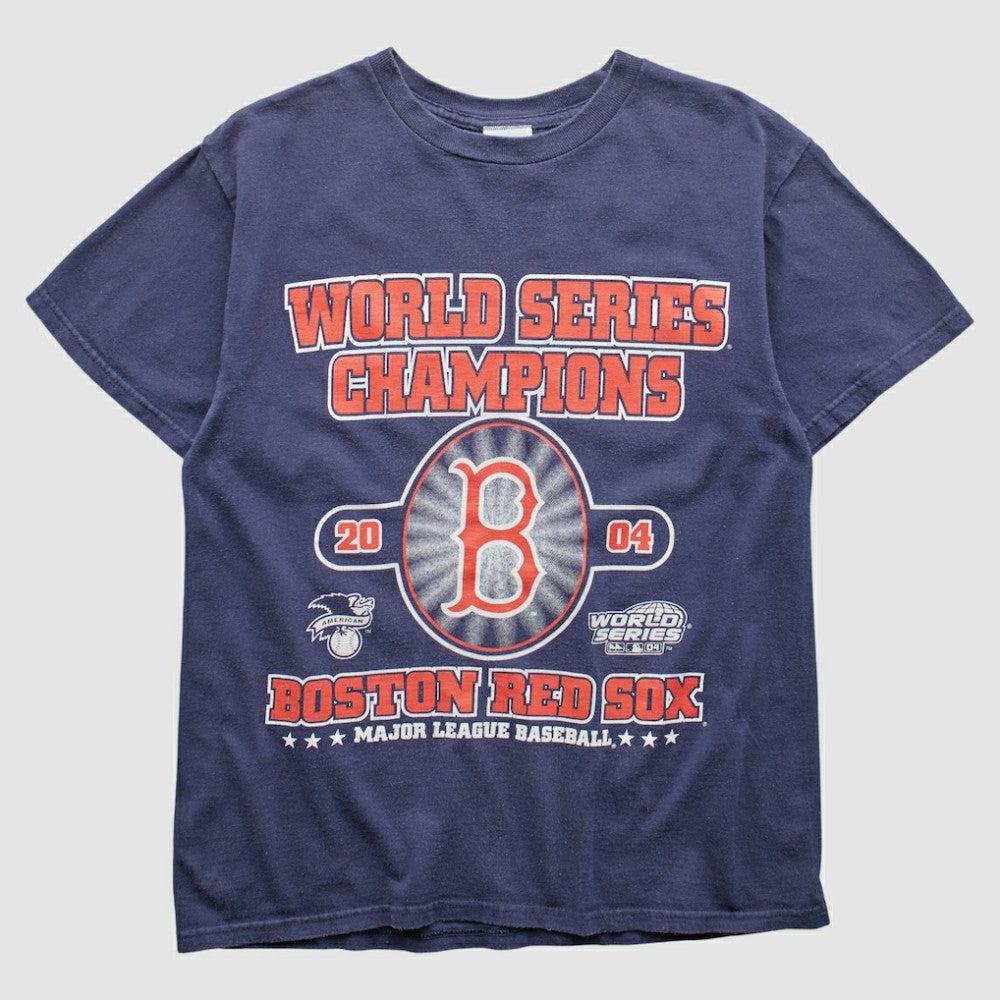 Boston Red Sox Dynasty 2004 T-Shirt Navy Vintage