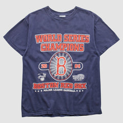 Boston Red Sox Dynasty 2004 T-Shirt Navy Vintage