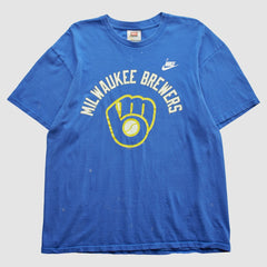 Milwaukee Brewers 2000s T-Shirt Blue Vintage | Nike
