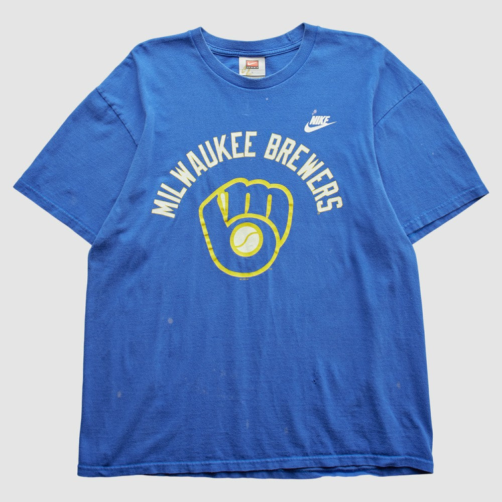 Milwaukee Brewers 2000s T-Shirt Blue Vintage | Nike