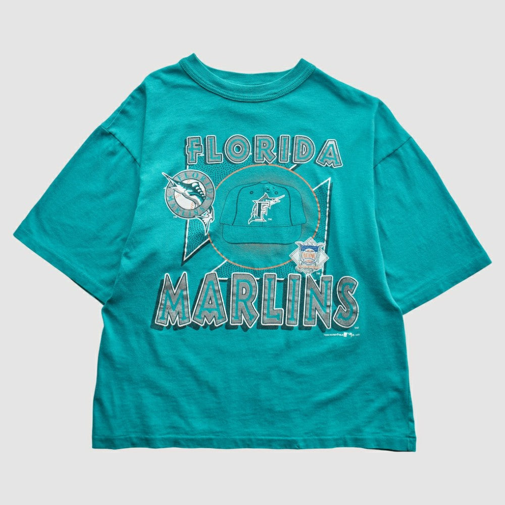 Miami Marlins Team Rated 1993 T-Shirt Teal Vintage