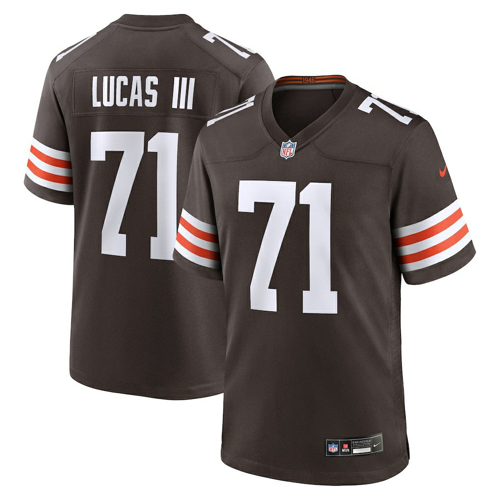 Cornelius Lucas Cleveland Browns Team Game Jersey - Brown