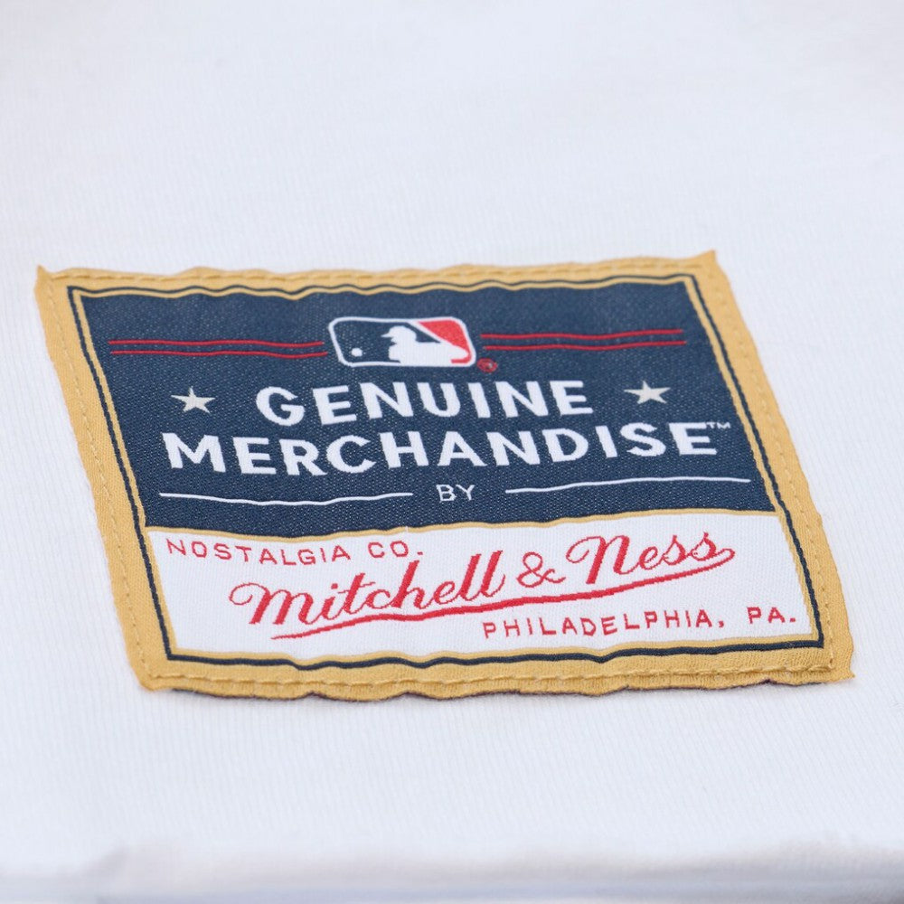 Philadelphia Phillies Women's Cropped Raglan Mascot Boxy T-Shirt White | Mitchell & Ness
