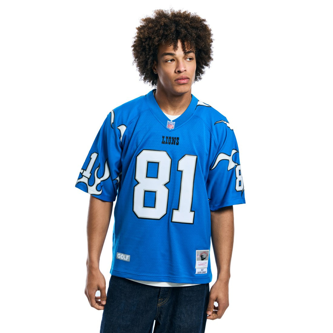Calvin Johnson Detroit Lions x Golf Wang Unisex 2007 Legacy Fashion Jersey - Blue outlet