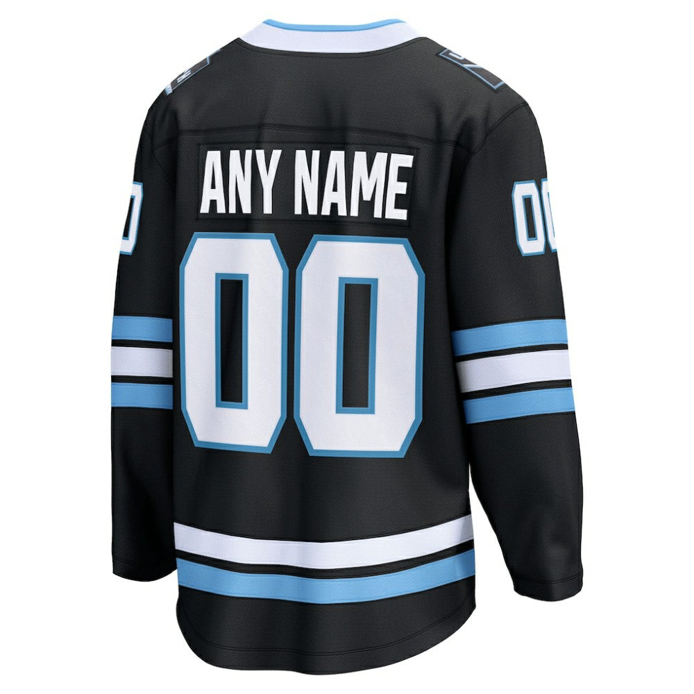 Utah Mammoth Fanatics Home Breakaway Custom Jersey Black