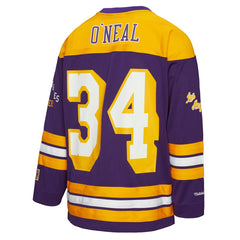 Shaquille O'Neal Los Angeles Lakers Unisex Maxxed Out Fashion Hockey Jersey - Purple