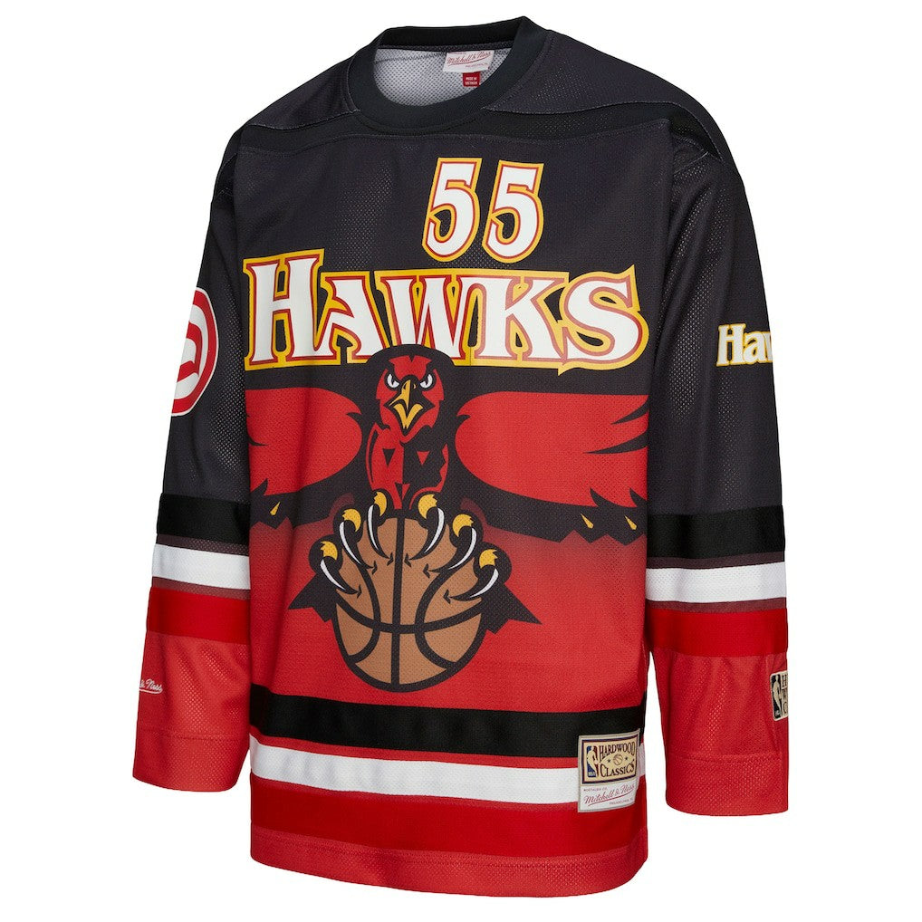 Dikembe Mutombo Atlanta Hawks Unisex Maxxed Out Fashion Hockey Jersey - Red