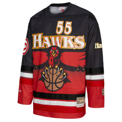 Dikembe Mutombo Atlanta Hawks Unisex Maxxed Out Fashion Hockey Jersey - Red