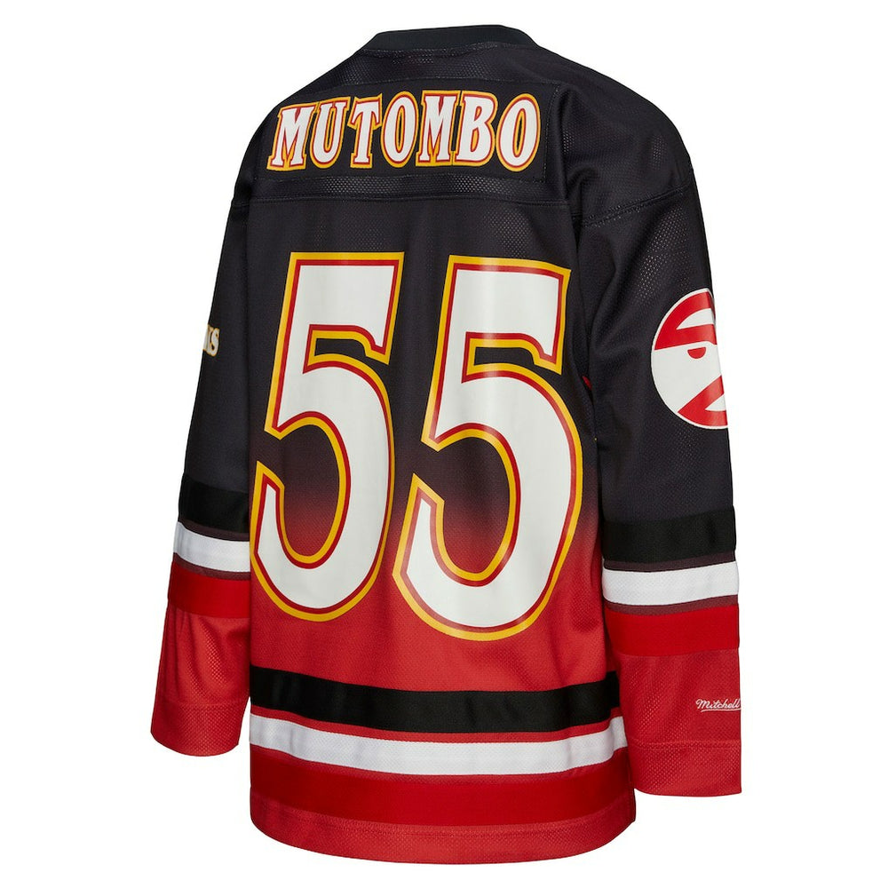 Dikembe Mutombo Atlanta Hawks Unisex Maxxed Out Fashion Hockey Jersey - Red