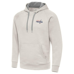 Washington Capitals Antigua Victory Pullover Hoodie Cream