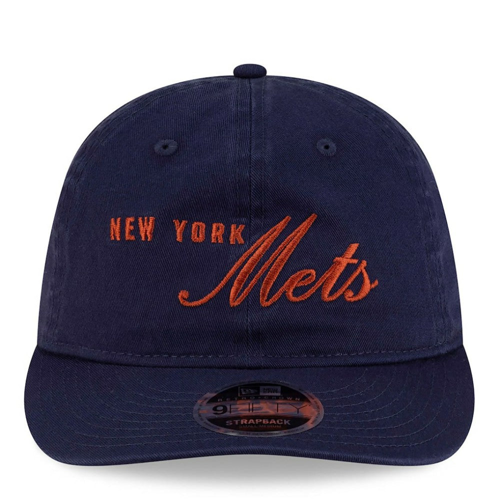 New York Mets x thisisneverthat Retro Crown 9FIFTY Adjustable Hat Navy | New Era