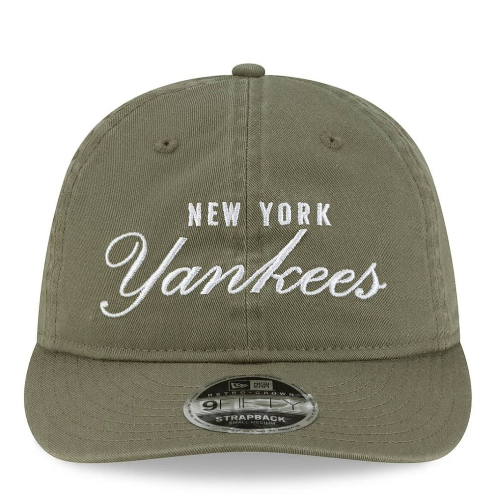 New York Yankees x thisisneverthat Retro Crown 9FIFTY Adjustable Hat Olive | New Era