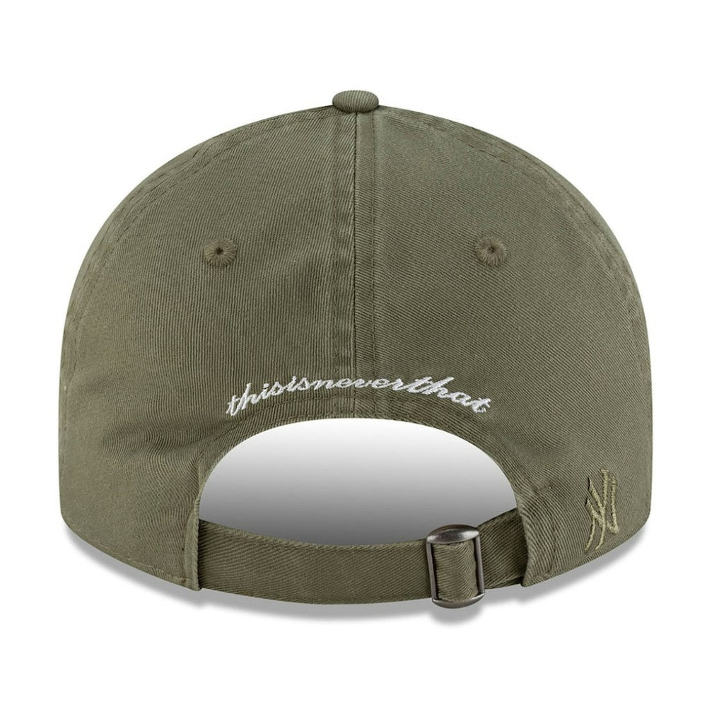 New York Yankees x thisisneverthat Retro Crown 9FIFTY Adjustable Hat Olive | New Era