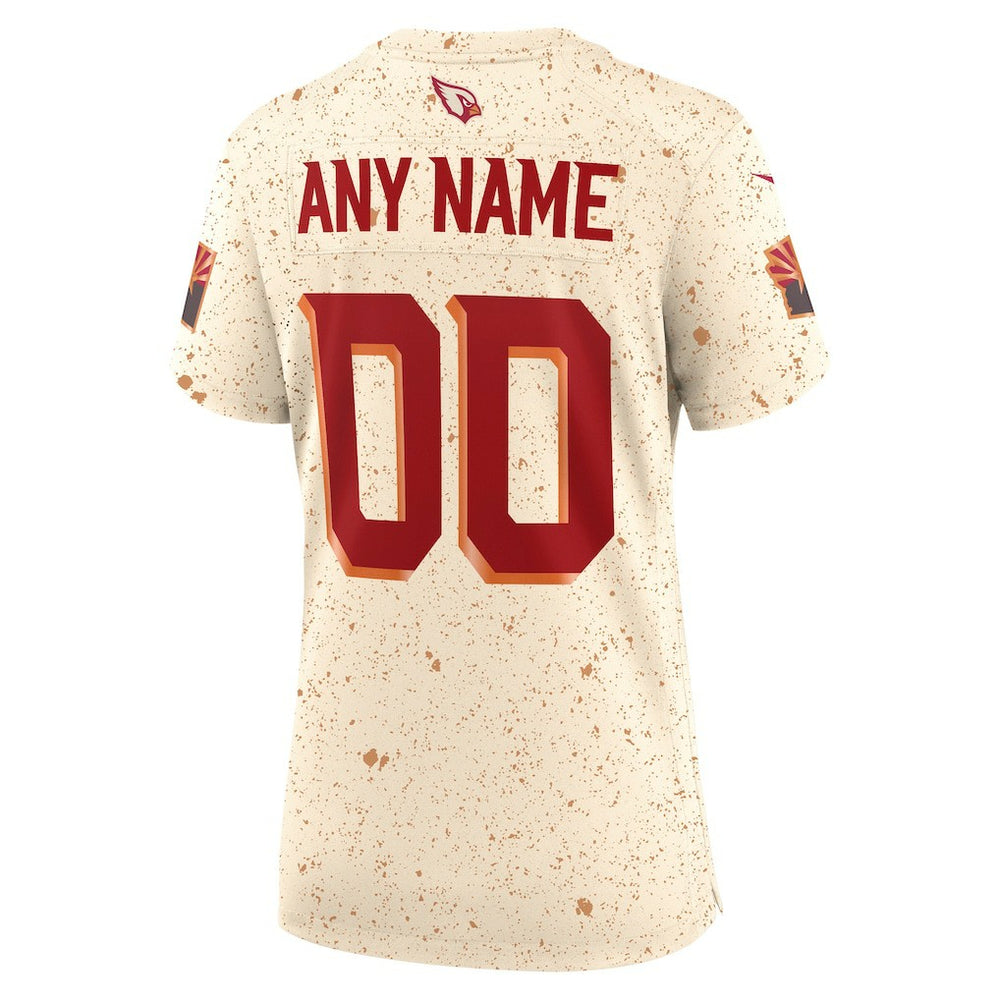Arizona Cardinals Women's 2025 Rivalries Collection Custom Game Jersey - Natural