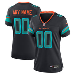 Miami Dolphins Women's 2025 Rivalries Collection Custom Game Jersey - Pitch Blue