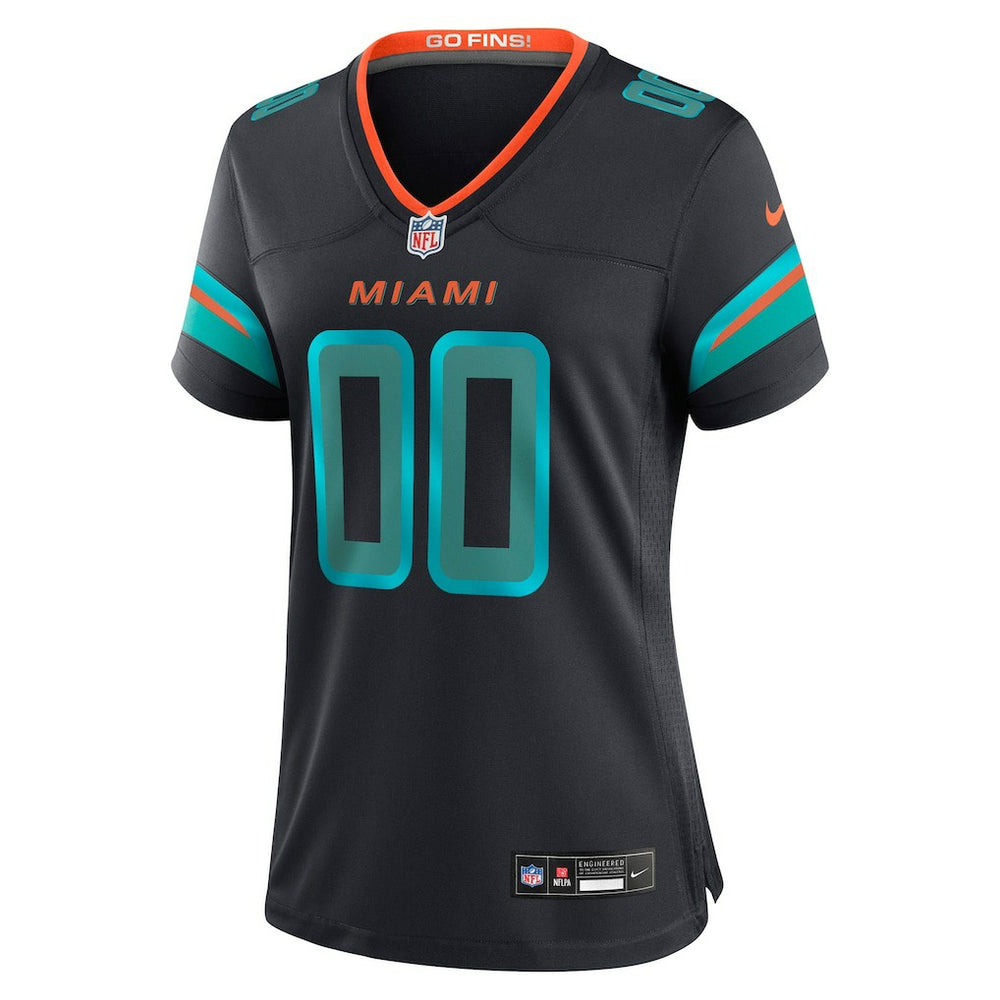 Miami Dolphins Women's 2025 Rivalries Collection Custom Game Jersey - Pitch Blue